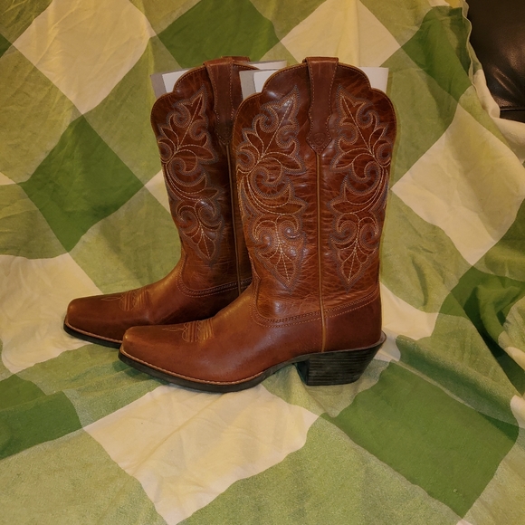 Ariat Women's Round Up Stockman Western Boots - Picture 5 of 10